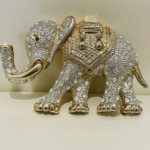 Huge Vintage Elephant Brooch